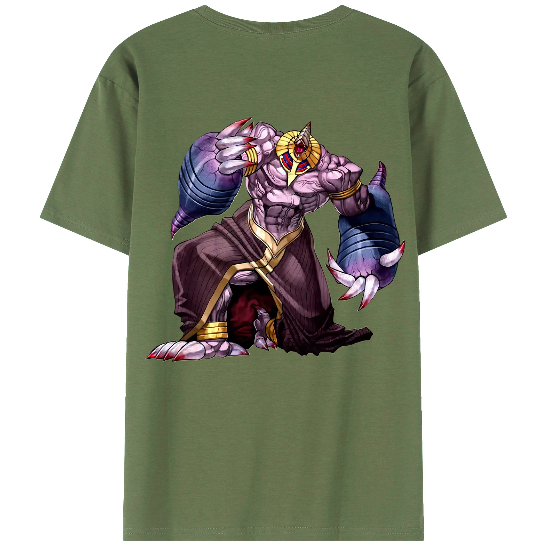 （画像用） 遊☆戯☆王 Yu-Gi-Oh! 綿100％ メンズ半袖Tシャツ（バックプリント） 通気性